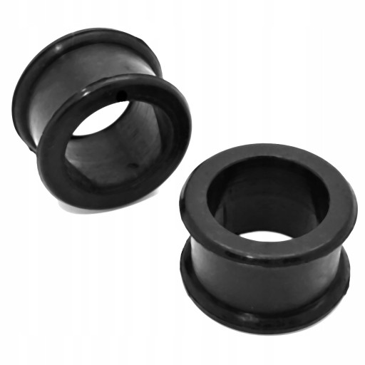 Tunel Silikonowy Piercing Do Uszu Czarny 20mm