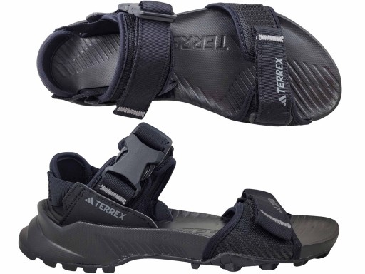 ADIDAS TERREX HYDROTERRA ID4269 МУЖСКАЯ ОБУВЬ САНДАЛИИ НА ВЕЛКРО ЧЕРНЫЙ TRAXION