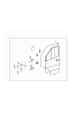 ПРОКЛАДКА ДВЕРИ MERCEDES SPRINTER 901-903 НОВАЯ