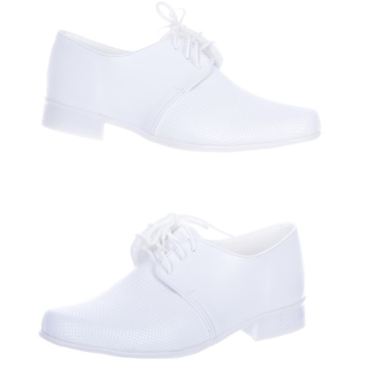 Buty Półbuty Chłopięce Komunijne Wizytowe Białe 34