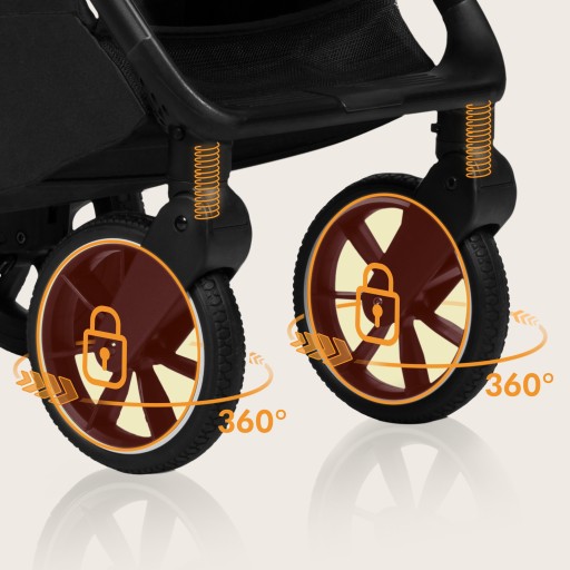 Коляска коляска до 22кг БОЛЬШИЕ КОЛЕСА + аксессуары Lionelo Cloe