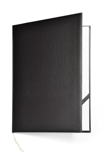 Обложка для диплома A4 ARGO Elegant, искусственная кожа черного цвета