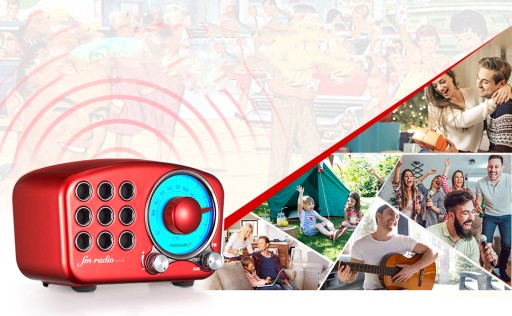 Feegar РЕТРО FM кухонное радио Портативное BT 10h SD