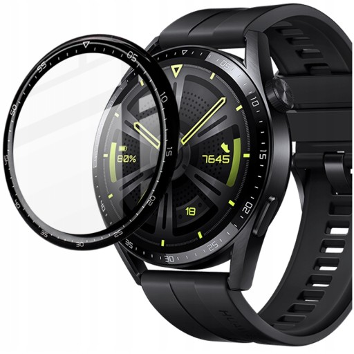 ПОЛНОЕ 3D ГИБРИДНОЕ СТЕКЛО ДЛЯ HUAWEI WATCH GT 3 46MM