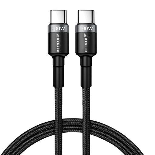 Feegar USB-C Type-C 100 Вт PD Кабель быстрой зарядки 3.0