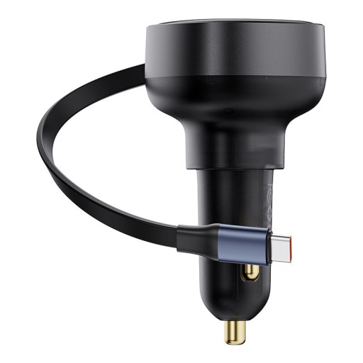 АВТОМОБИЛЬНОЕ БЫСТРОЕ ЗАРЯДНОЕ УСТРОЙСТВО BASEUS USB-C / USB-C КАБЕЛЬ 60 Вт ДЛЯ ПРИкуривателя