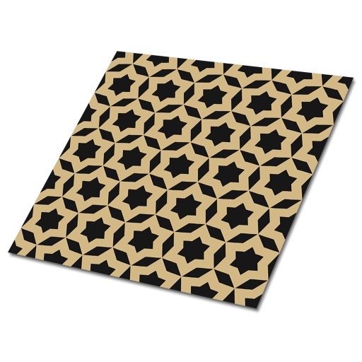 Samoprzylepne Kafelki Winylowe Z Nadrukiem Gwiazdy geometryczne 9x30x30 cm