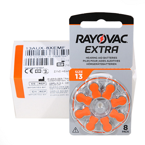 80 батареек для слуховых аппаратов Rayovac 13 НОВИНКА