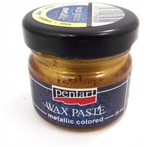 Żółta PASTA Woskowa 20ml Metaliczna DOBRA JAKOŚĆ!!