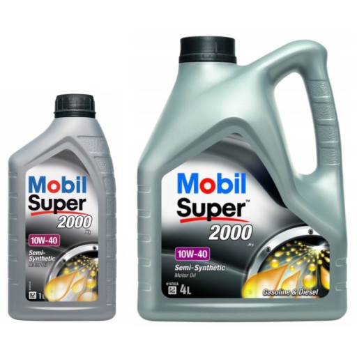 OLEJ MOBIL 10W40 SUPER 2000 BENZYNA 4L + 1L = 5L