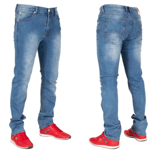 Spodnie męskie jeans W:39 104 CM L:32 granat