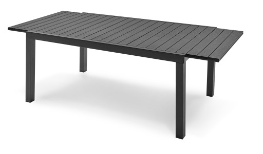 STÓŁ KOMPOZYTOWY TARASOWY ROZKŁADANY CZARNY 200 cm