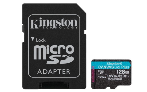 Kingston microSDXC Canvas Go Plus 128 ГБ + адаптер