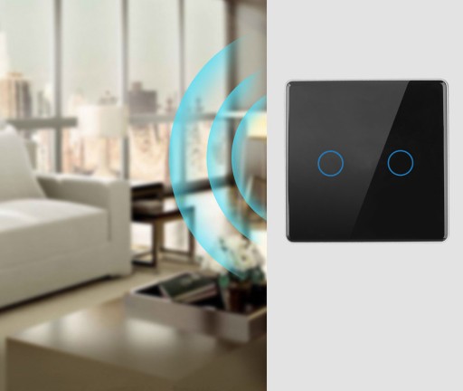 Коммутатор 2 канала ZigBee 3.0 Black TUYA 2CCPS