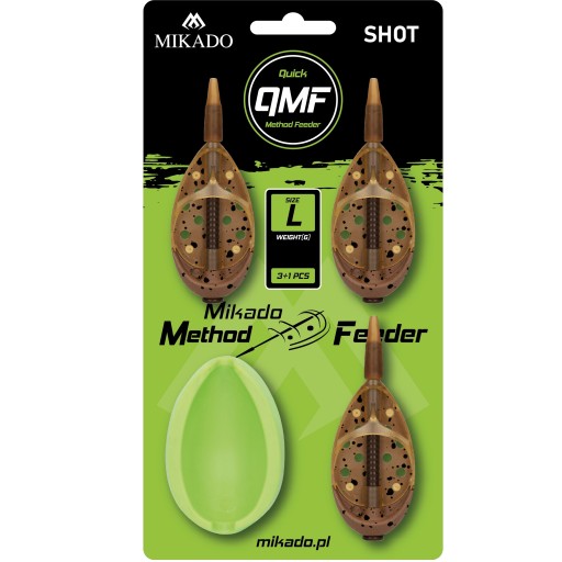 KOSZYCZEK METHOD FEEDER SHOT QMF SET 3x30g + FORMA AMFS-QMF-3L-SET30B