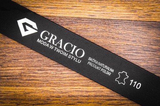 Мужской ремень Gracio черный серебристый с автоматической пряжкой