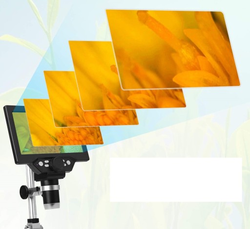MIKROSKOP CYFROWY EKRAN LCD 7″ FULL HD 12MP 1080p LED POWIĘKSZENIE 1200x