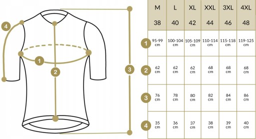 Bluzka koszulka rowerowa PRZEDŁUŻANY TYŁ KIESZEŃ ODBLASK ZAMEK unisex 3XL