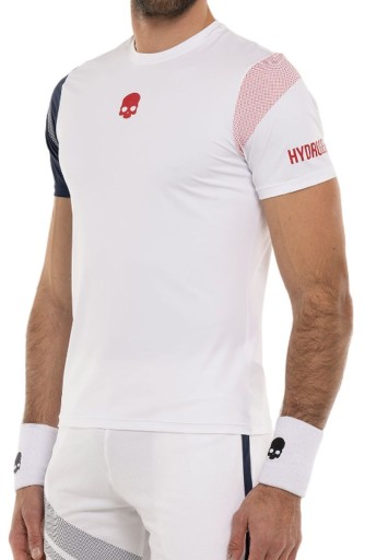 Hydrogen Sport Stripes Tech T-shirt - Теннисная футболка с небольшим дефектом