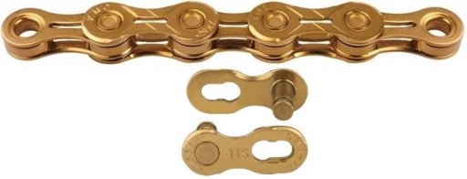 Цепь KMC X10EL Gold, 114 звеньев, ЗОЛОТО, 10-скоростное звено