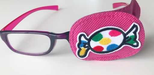 ZASŁONKA OBTURATOR NA OKULARY LENIWE OKO RÓŻOWA-16