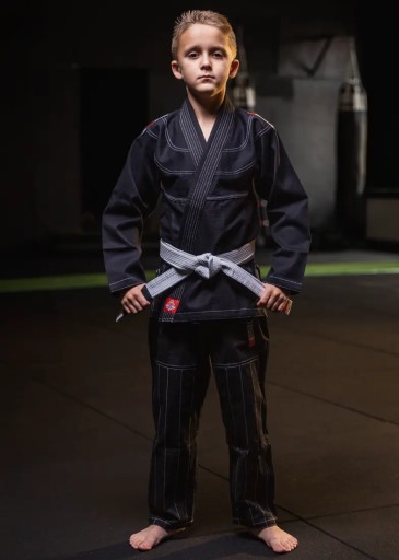 KIMONO / GI DO BJJ DLA DZIECI - JIU JITSU PAS GRATIS CZARNE DBX BUSHIDO M3