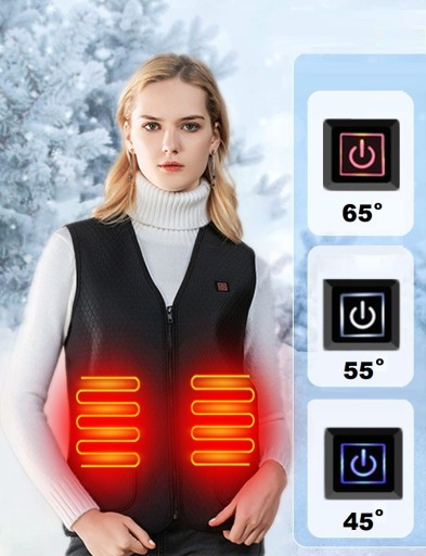 УНИСЕКС USB XL ЖИЛЕТ С ПОДОГРЕВОМ