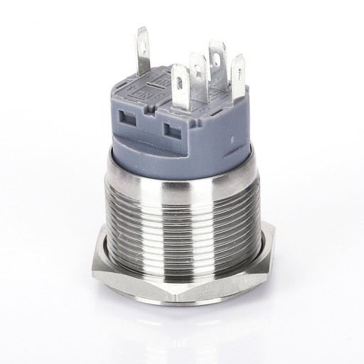 PRZYCISK MONOSTABILNY WANDALOODPORNY 250V 5A 25x35MM ZIELONY