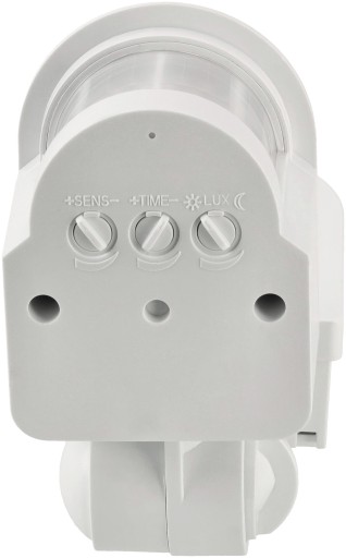 Czujnik Ruchu PIR Na Podczerwień IP44 220-240V AC MAX 300W Biały