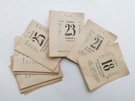 Kartka z kalendarza 1963 - 62 urodziny - 62 lata - prezent