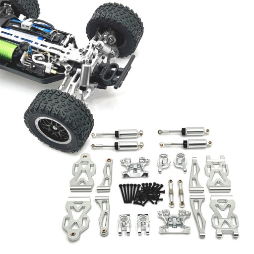 1/16 RC Cars Metalowe części zamienne Zestawy akcesoriów do JJRC Q130A Argent