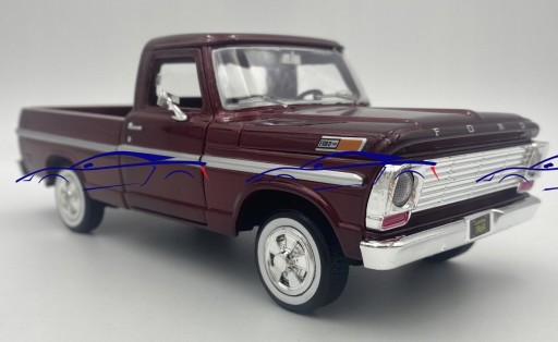 Пикап Ford F-100 1969 года, масштаб 1:24, Motormax 79315