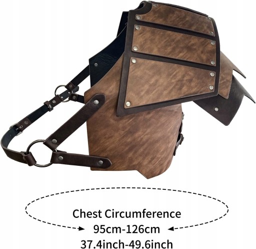 Винтажные одиночные доспехи из искусственной кожи