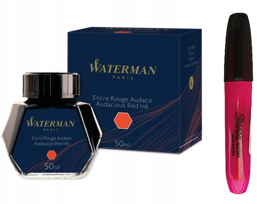 Чернила WATERMAN в чернильнице, красные, 50 мл