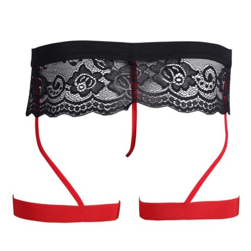 B153 Мужские стринги с кружевом - BURLESQUE - 3XL