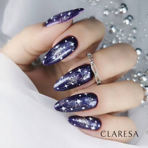 Лак для ногтей Claresa Galaxy Hybrid блестящий фиолетовый