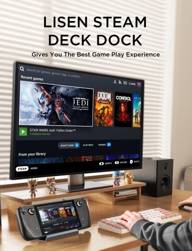 STEAM DECK ДОК-ДОК ROG ALLY 10 В 1 USB-ДОКИНГ 4K 60
