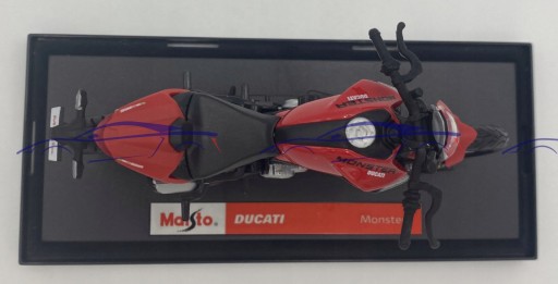 DUCATI Monster 2021 красный мотоцикл 1:18 модель Maisto