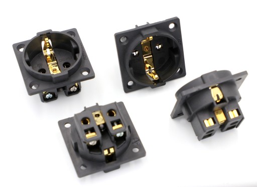 Gniazdo zasilające SCHUKO Furutech FI-E30G 15A/250V Miedź (Cu)