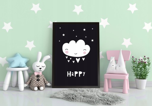 КАРТИНА-ПОСТЕР В РАМКЕ 33х43 см Happy Scandi PD344