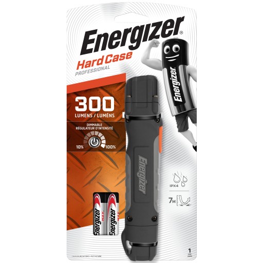 Ручной фонарик ENERGIZER в твердом футляре 2*AA 300 лм