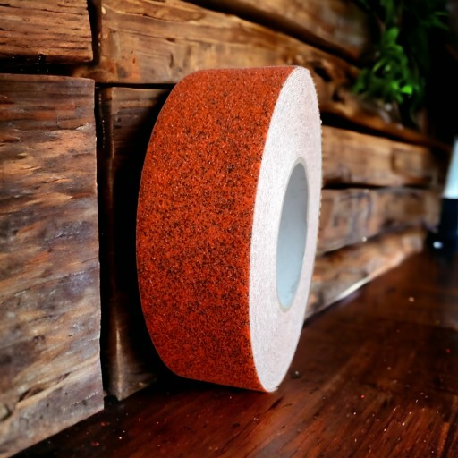 Оранжевая противоскользящая лента MARBLE для гранитных напольных покрытий