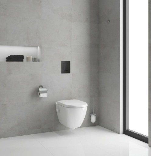 БЕТОННЫЙ УНИТАЗ GROHE SOLIDO С ЧАШОЙ ​​GROHE ЧЕРНОЙ