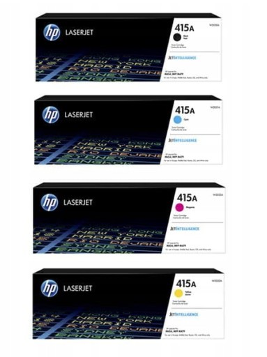 НАБОР ТОНЕРА 4x HP 415A черный W2030A + цвета