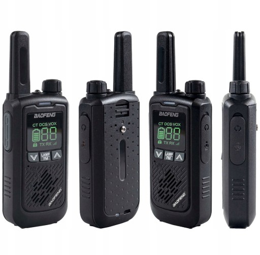 ŁKI TOKI РАЦИЯ ДЛЯ ДЕТЕЙ КОРОТКОВОЛНОВЫЕ PMR 16 КАНАЛОВ BAOFENG T17
