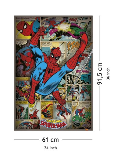 Постер с Человеком-Пауком из комиксов Marvel 61x91,5 см