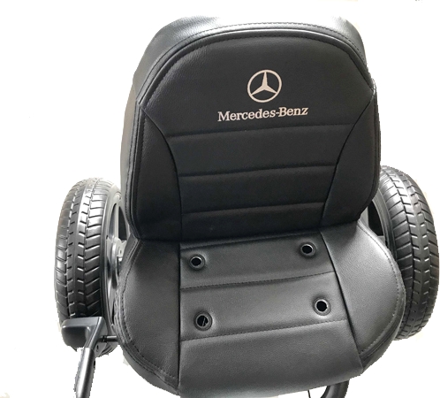MERCEDES GO KART С МЯГКИМИ ПЕДАЛЯМИ, БЕЛОЕ СИДЕНЬЕ