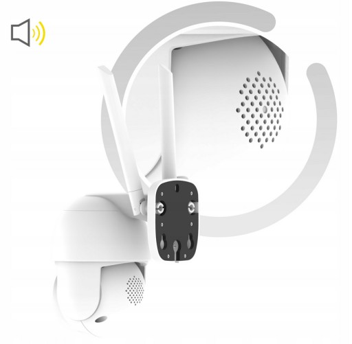 2x БЕСПРОВОДНАЯ НАРУЖНАЯ ПОВОРОТНАЯ IP-КАМЕРА WIFI FULL HD НОЧНОЙ РЕЖИМ ЗУМ