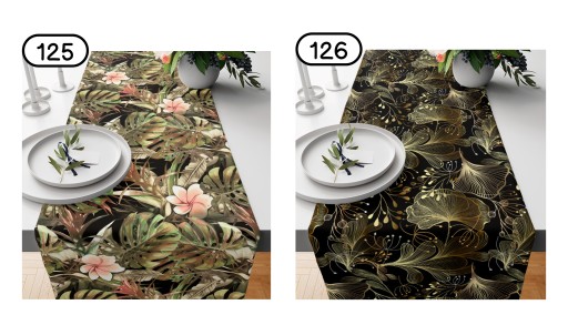 Bieżnik Dekoracyjny PLAMOODPORNY Ozdobny Stół Serweta 40x160cm RÓŻNE WZORY