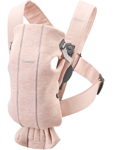 МИНИ-ПЕРЮСКА ИЗ ДЖЕРСИ СВЕТЛО-РОЗОВАЯ BABYBJORN 3D